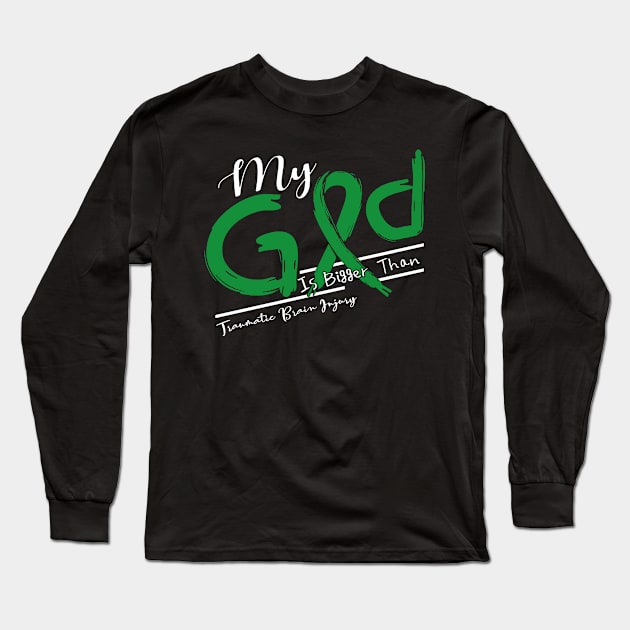 Traumatic Brain Injury Awareness My God Is Stronger - In This Family No One Fights Alone Long Sleeve T-Shirt by BoongMie